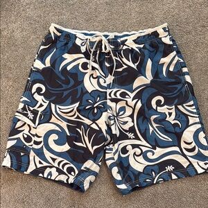 Speedo| Blue Floral Swim Shorts